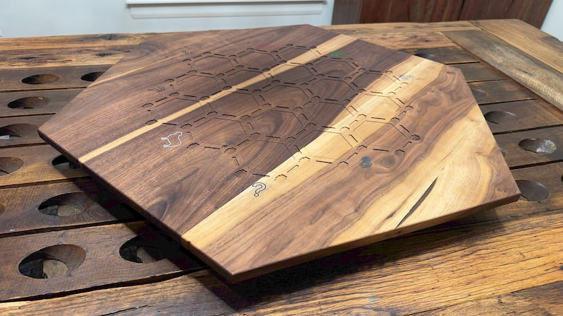 Walnut Catan Board — Heirloom Inlay