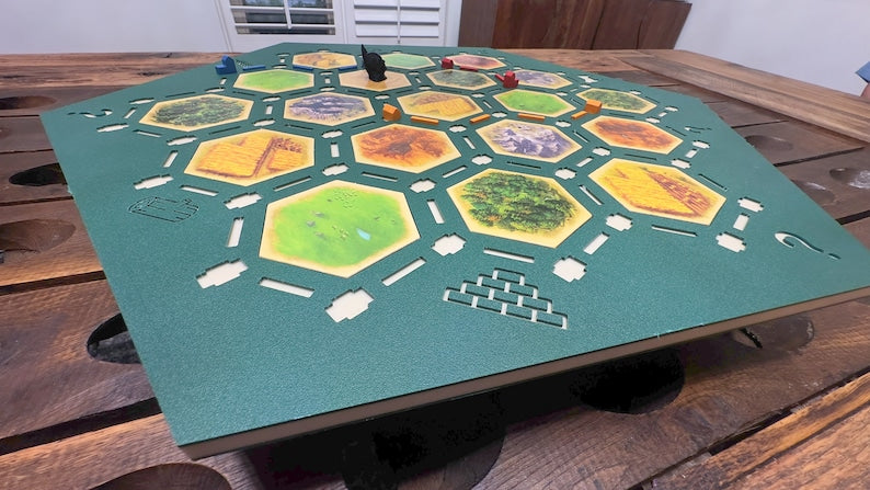 HDPE Catan Board — Inlay Hex Holder