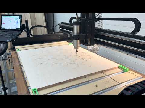 CNC cutting road channels — inlay construction process