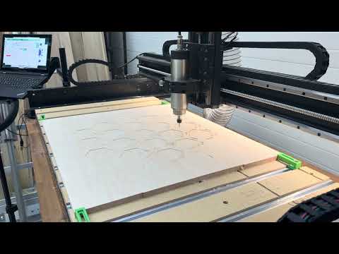 CNC cutting road channels — inlay construction process